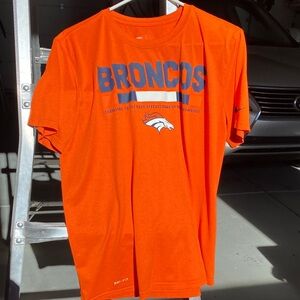 NFL Men's Orange Broncos Short Sleeve Tee